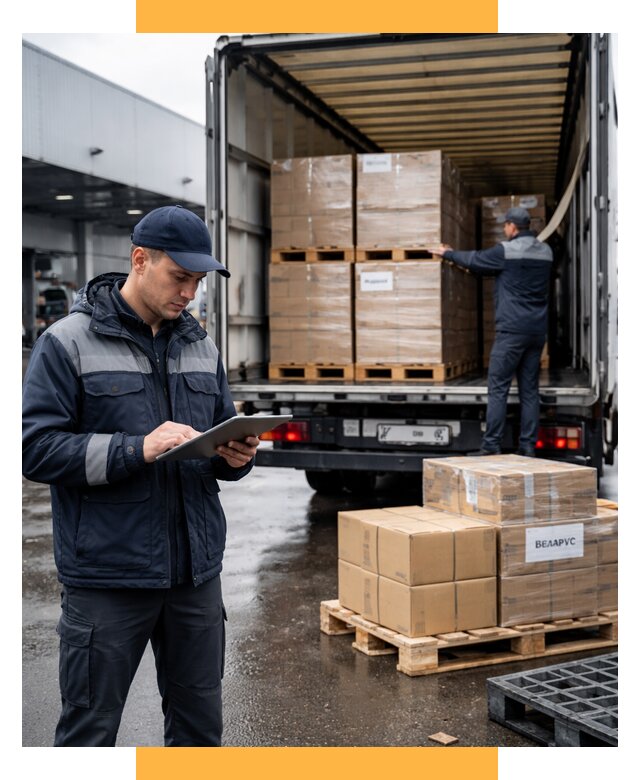 Доставка грузов из Беларуси от 15581 р. логистика СетСервис-Блг