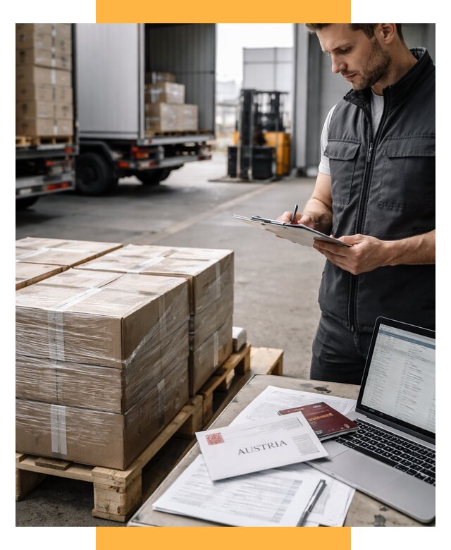 Доставка в Австрию от 67516 р. Логистика и экспорт СетСервис-Блг